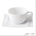 美濃焼 深山 isola -イゾラ- カップ&ソーサー 白磁 磁器 陶器 コーヒーカップ