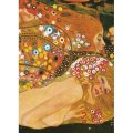 水蛇 II グスタフ・クリムト Gustav Klimt ポストカード ドイツ 製 グリーティングカード 絵はがき