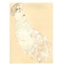 Reclining Nude グスタフ・クリムト Gustav Klimt ポストカード ドイツ 製 グリーティングカード 絵はがき