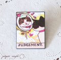猫のピンバッジ タロットカード ジャッジメント Judgment  猫 バッジ ネコ 猫 雑貨 ピンズ ブローチ