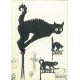 テオフィル・アレクサンドル・スタンラン Alexandre Steinlen 猫 ポストカード ドイツ 製 グリーティングカード 絵はがき ねこ ネコ