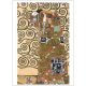 成就 グスタフ・クリムト Gustav Klimt ポストカード フランス 製 グリーティングカード 絵はがき 充足