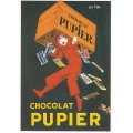 CHOCOLAT PUPIER ポストカード フランス 製 グリーティングカード 絵はがき  バレンタイン アンティーク調 チョコレート