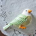 セキセイインコ ブローチ グリーン インコ 鳥