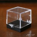 ディスプレイ クリアケース S ブラック コレクション 約 3×3×3cm