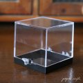 ディスプレイ クリアケース M ブラック コレクション 約 5×5×5cm