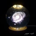 ギャラクシー ３Ｄクリエイティブグラスボール  宇宙 星 星雲