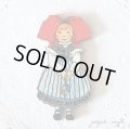 ハンジ HANSI アルザス  誕生日の女の子 フランス 製 木製ボタン アトリエ ボヌール ドゥ ジュール