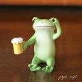 Copeau コポー ほろ酔いのカエル  置物 ダイカイ オブジェ カエル ビール