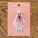 くらはしれい Kurahashi Rei  絵本 こねこのトト ワッペン トトを抱く女の子 シール ＆ アイロン ワッペン アップリケ ステッカー 黒猫 子猫