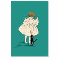 くらはしれい ポストカード じゃれあい  日本 製   グリーティングカード 絵はがき 黒猫 クロネコ ネコ 猫 ねこ