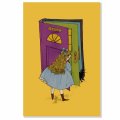くらはしれい ポストカード こんにちは  日本 製   グリーティングカード 絵はがき 黒猫 クロネコ ネコ 猫 ねこ