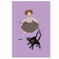 くらはしれい ポストカード 1・2・3  日本 製   グリーティングカード 絵はがき 黒猫 クロネコ ネコ 猫 ねこ