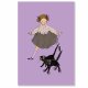 くらはしれい ポストカード 1・2・3  日本 製   グリーティングカード 絵はがき 黒猫 クロネコ ネコ 猫 ねこ