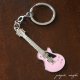 ギター キーホルダー レスポール ピンク