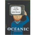 サヴィニャック OCEANIC テレビ 1959年 フランス 製 ポストカード グリーティングカード 絵はがき アンティーク調