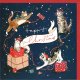 クリスマス  猫とプレゼント グリーティングカード イギリス 製  ポストカード クリスマスカード ネコ 猫 ねこ プレゼント