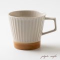 みのる陶器 マグカップ shino シノ  白 コーヒー カップ  陶器 磁器  マグ 