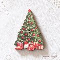 クリスマスツリー フランス 製 木製ボタン アトリエ ボヌール ドゥ ジュール  クリスマス