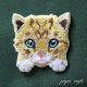 オホサスレス 猫  刺繍 シール ＆ アイロン ワッペン アップリケ ステッカー 猫 ねこ ネコ 子猫