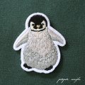 ペンギン 刺繍  シール ＆ アイロン ワッペン アイロンワッペン アップリケ