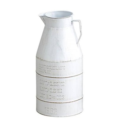 画像2: バリル ミルクポット Ｌ ホワイト ミルク缶 ドラム缶