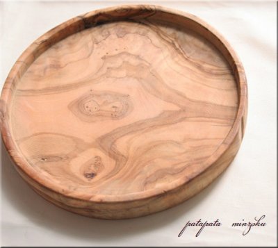 画像1: オリーブの木 トレイ プレート S 浅皿 オリーブ