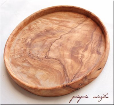 画像1: オリーブの木 トレイ プレート S 浅皿 オリーブ