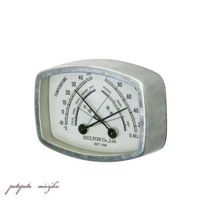 画像1: 温度 ・ 湿度計 サーモ ハイグロメーター RECTANGLE Thermo-hygrometer  温湿度計