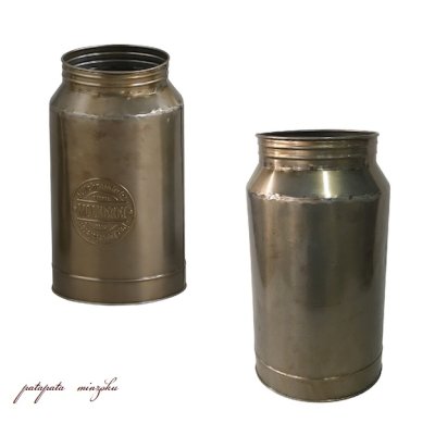 画像1: モルケライ・ジャーカップ Ｌ メタル ポット ミルク缶 ドラム缶
