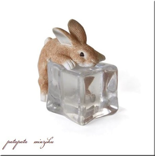 画像1: ICE ANIMALS ラビット 置物 オブジェ うさぎ ウサギ (1)