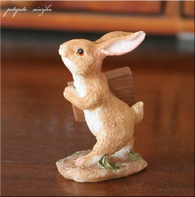 画像1: スケッチブック うさぎ  置物 オブジェ ウサギ 兎