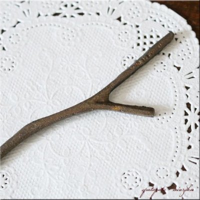 画像2: 真鍮 小枝の フォーク L ブラス 枝