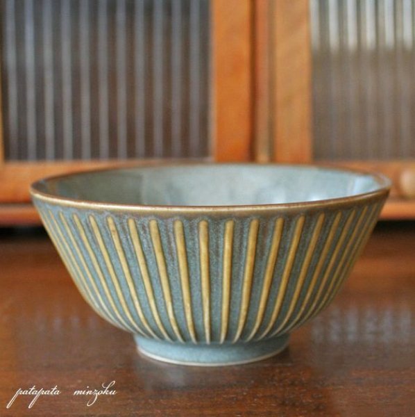 画像1: 美濃焼  窯変 SENDAN 140 ライスボウル グレー 磁器 陶器 丼 茶碗 (1)