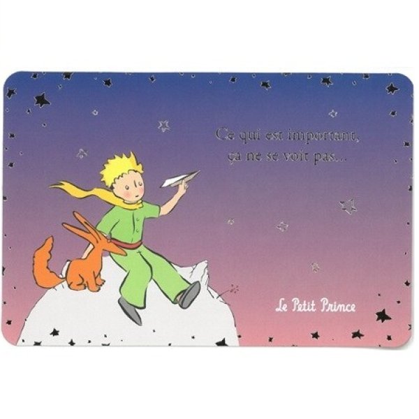 画像1: 星の王子さま Le Petit Prince  ポストカード フランス 製 グリーティングカード 大切なものは、見えないのさ (1)