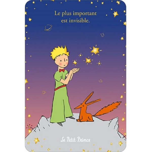 画像1: 星の王子さま Le Petit Prince  ポストカード フランス 製 グリーティングカード 大切なものは、目に見えない (1)