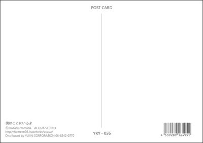 画像1: 山田和明 僕はここにいるよ ポストカード 日本 製 グリーティングカード 絵はがき チューバ 猫 ねこ