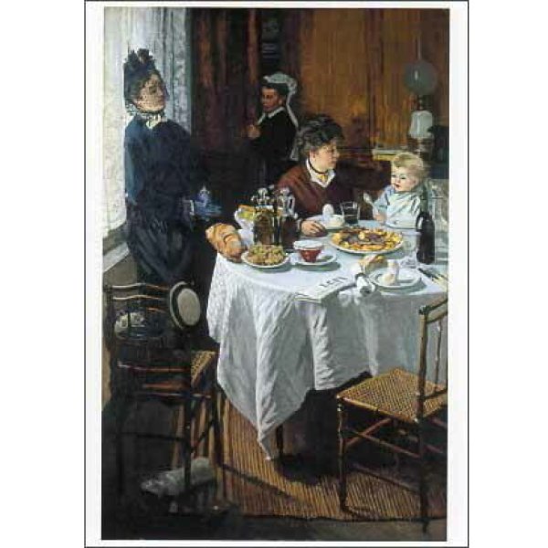 画像1: 昼食 1868年 クロード モネ ポストカード スイス 製 グリーティングカード 絵はがき  (1)