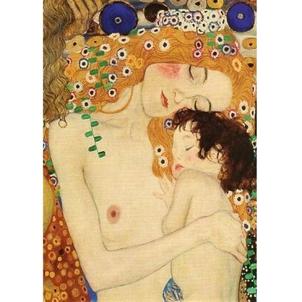 画像1: 人生の三段階 部分図 グスタフ・クリムト Gustav Klimt ポストカード スイス 製 グリーティングカード 絵はがき (1)