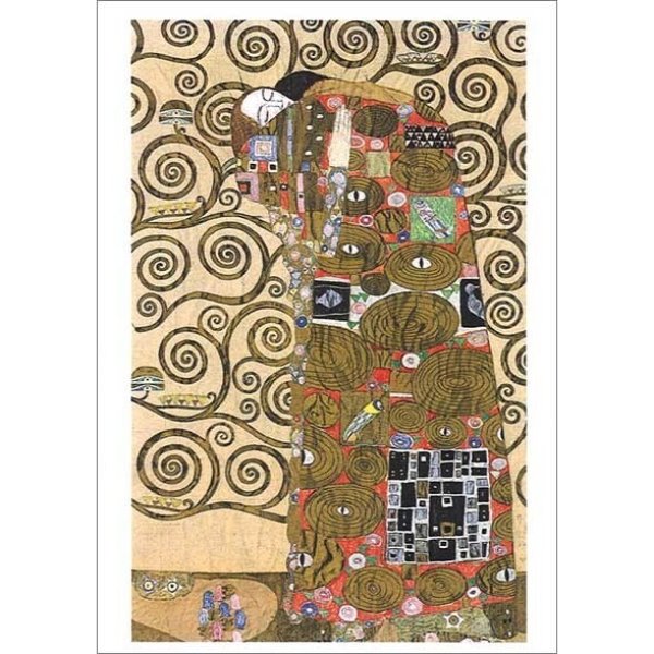 画像1: 成就 グスタフ・クリムト Gustav Klimt ポストカード フランス 製 グリーティングカード 絵はがき 充足 (1)