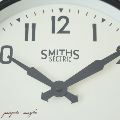 画像3: SMITHS CLOCK レトロウォールクロック ブラック ウォールクロック スミス クロック 掛時計