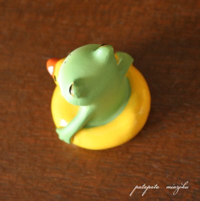 画像3: Copeau コポー アヒル浮き輪とカエル  置物 ダイカイ オブジェ カエル 浮き輪