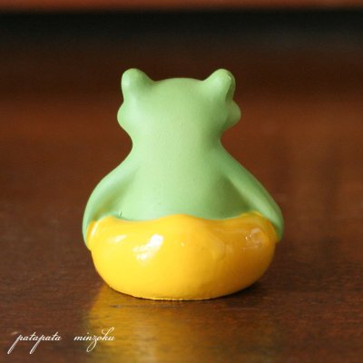 画像2: Copeau コポー アヒル浮き輪とカエル  置物 ダイカイ オブジェ カエル 浮き輪