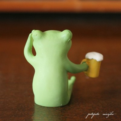 画像2: Copeau コポー ほろ酔いのカエル  置物 ダイカイ オブジェ カエル ビール