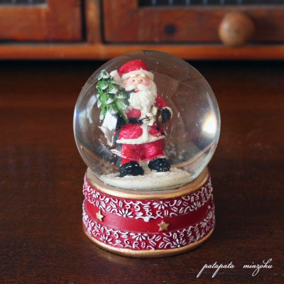 画像1: スノードーム サンタクロース トリプルスター ツリーサンタ