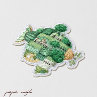 画像3: 空想街雑貨店 緑のガジェットエアシップ シール & アイロン ワッペン アップリケ ステッカー