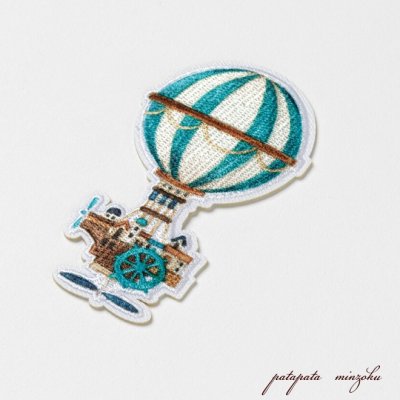 画像2: 空想街雑貨店 機械文明の気球 シール & アイロン ワッペン アップリケ ステッカー