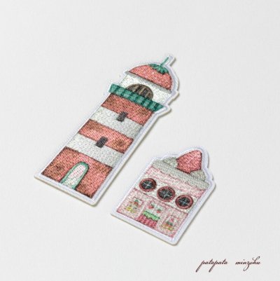 画像3: 空想街雑貨店 いちごの都 シール & アイロン ワッペン アップリケ ステッカー カフェ いちご イチゴ ケーキ