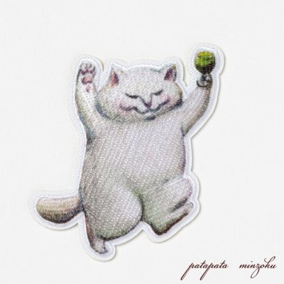 画像2: カマノレイコ チャオ シール & アイロン ワッペン アップリケ ステッカー ねこ ネコ 猫