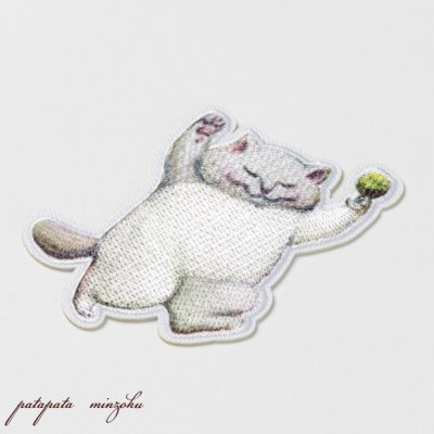 画像3: カマノレイコ チャオ シール & アイロン ワッペン アップリケ ステッカー ねこ ネコ 猫